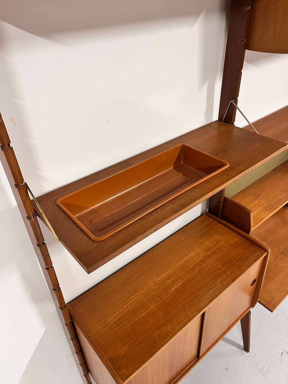Teak library from the 1960s, Norway