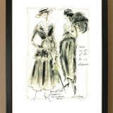 Drawing by Karl Lagerfeld for Chanel
