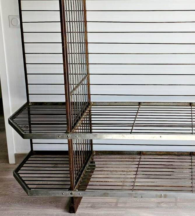 Large industrial design bakery shelf