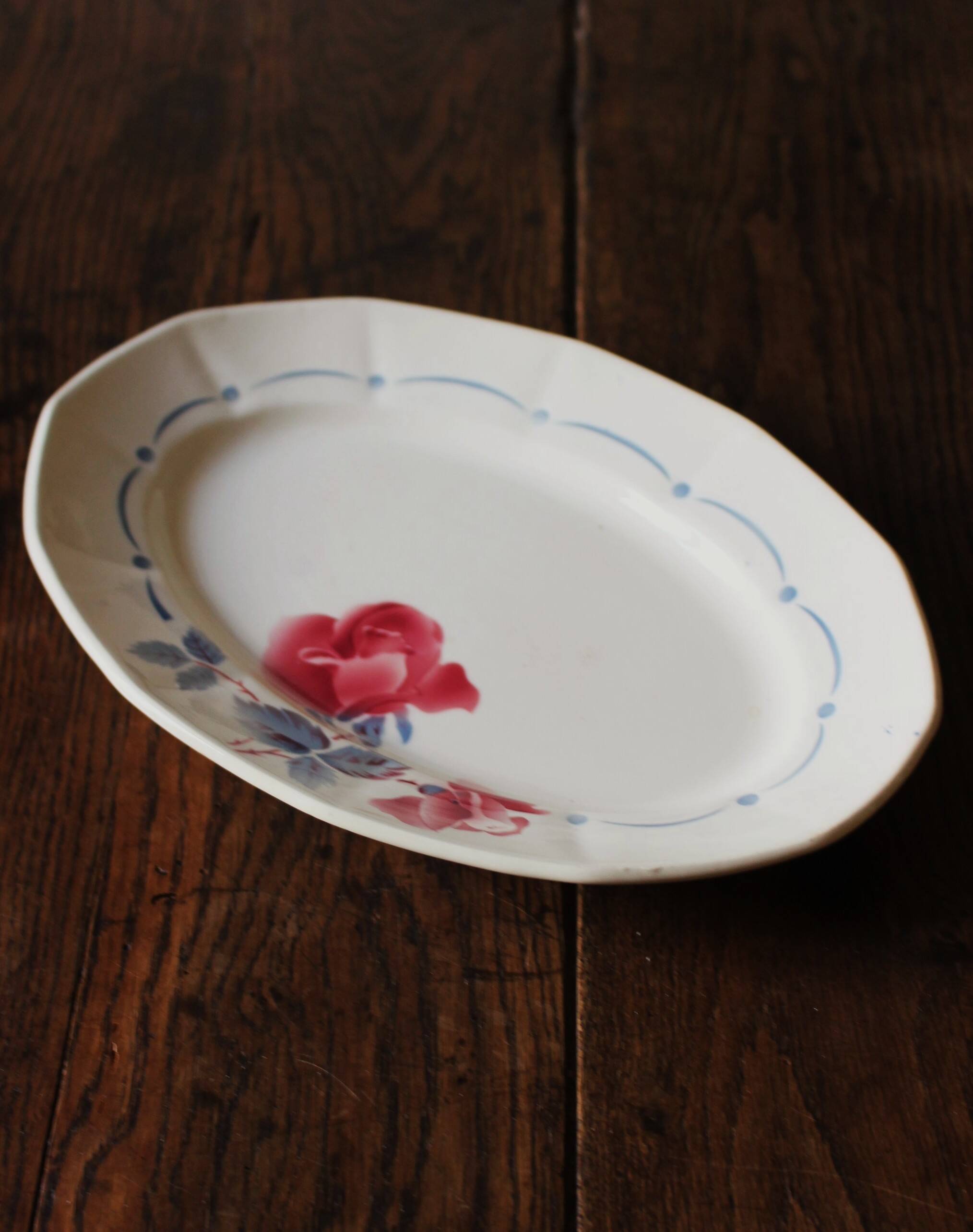 Oval Plate Boulogne Digoin Sarreguemines