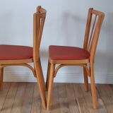 Pair of Baumann bistro chairs N°12 50s
