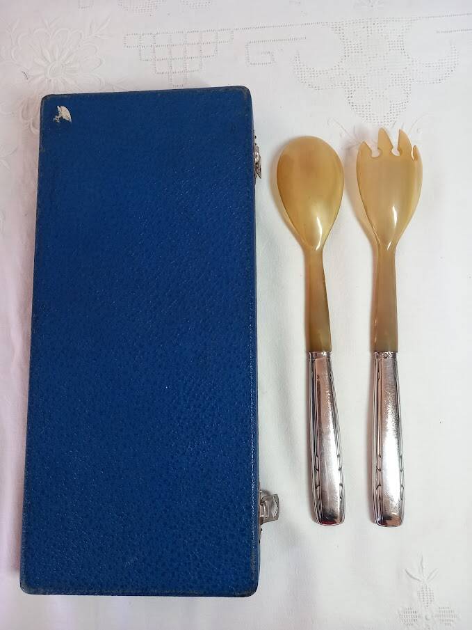 Art Deco salad cutlery