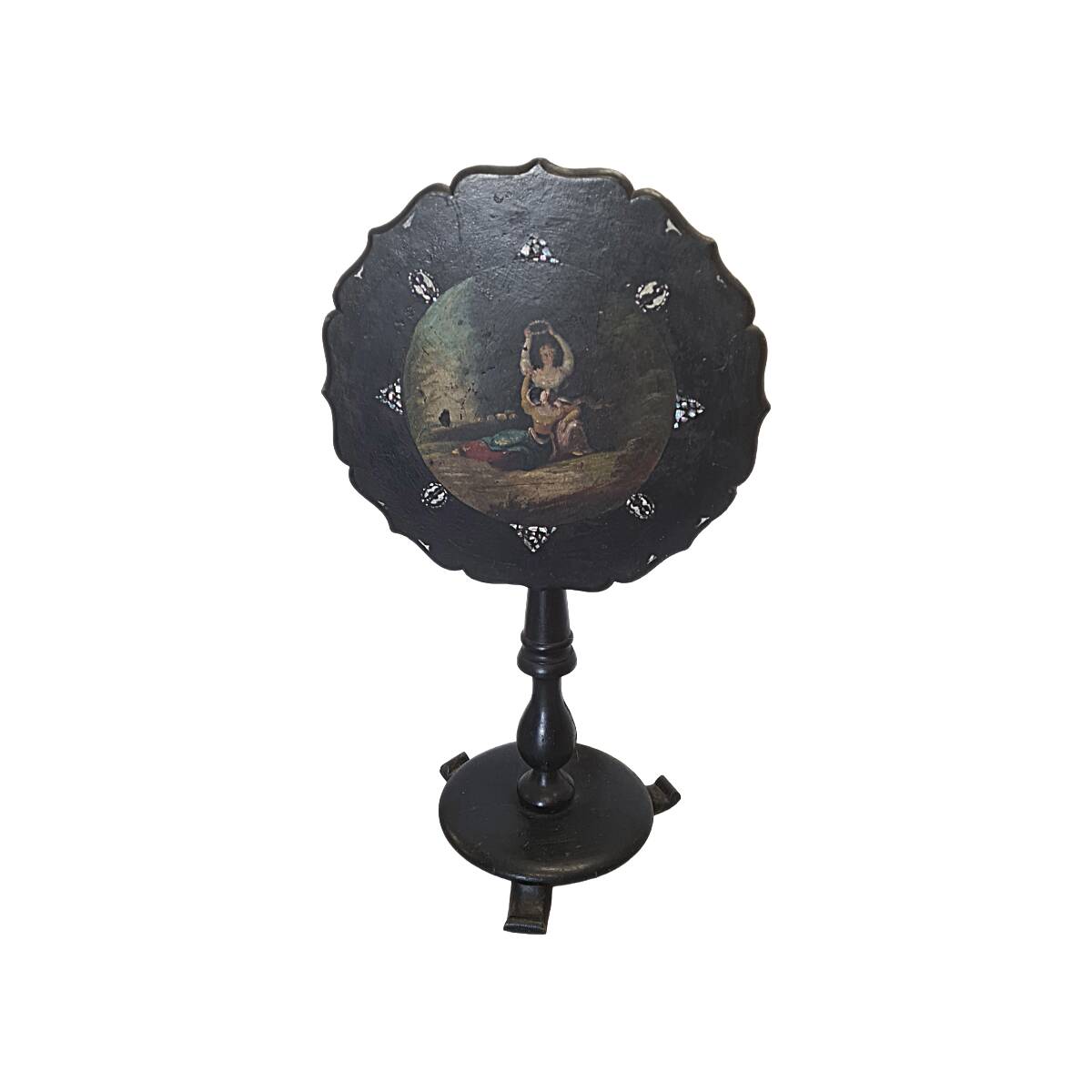 Antique Victorian Tilt Top Side Table, 1880s