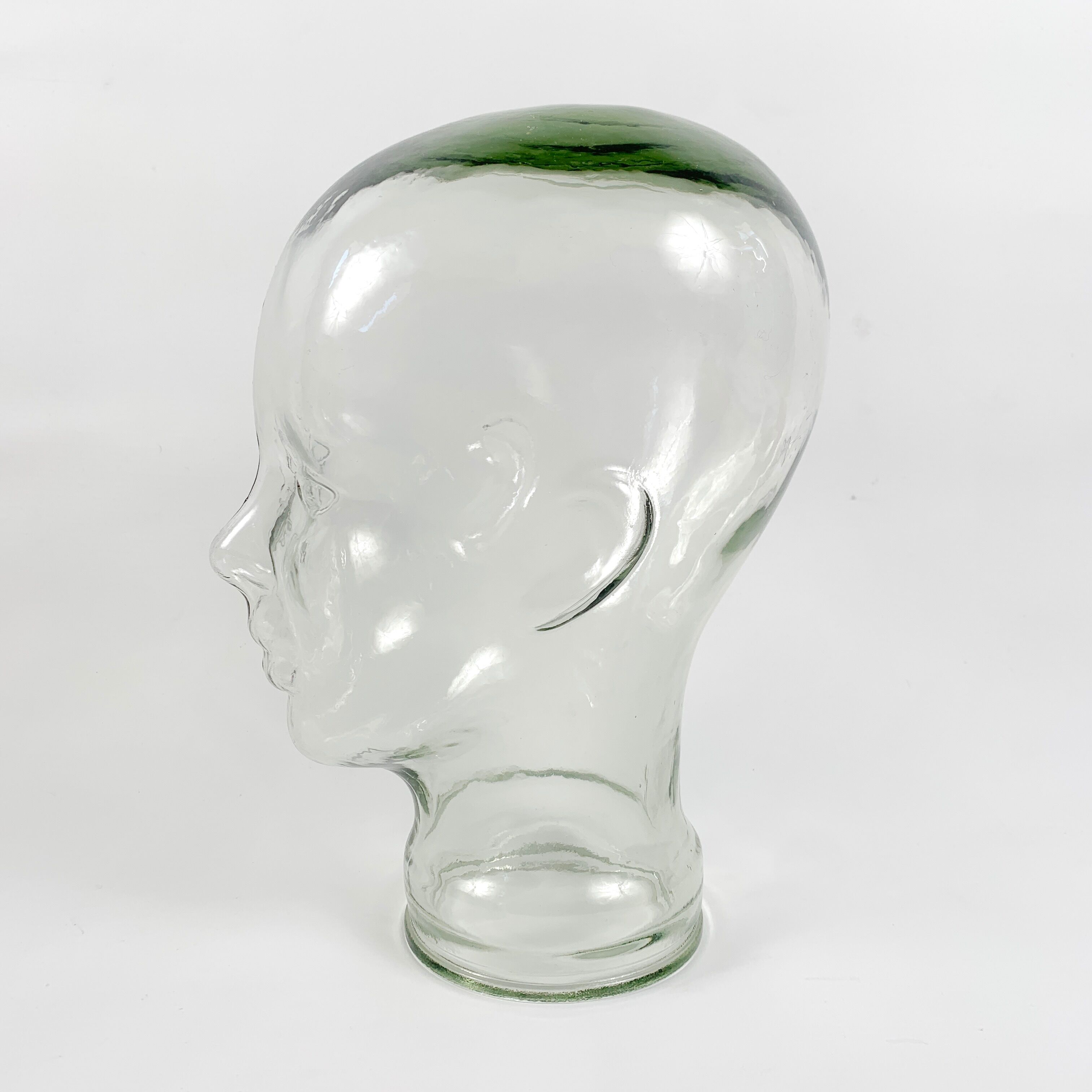 Head hat Marotte in thick glass