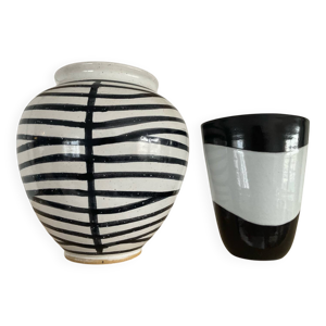 Duo de vases vintage