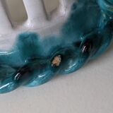 Set of 2 twisted earthenware fruit baskets by Sainte Radegonde, 50s