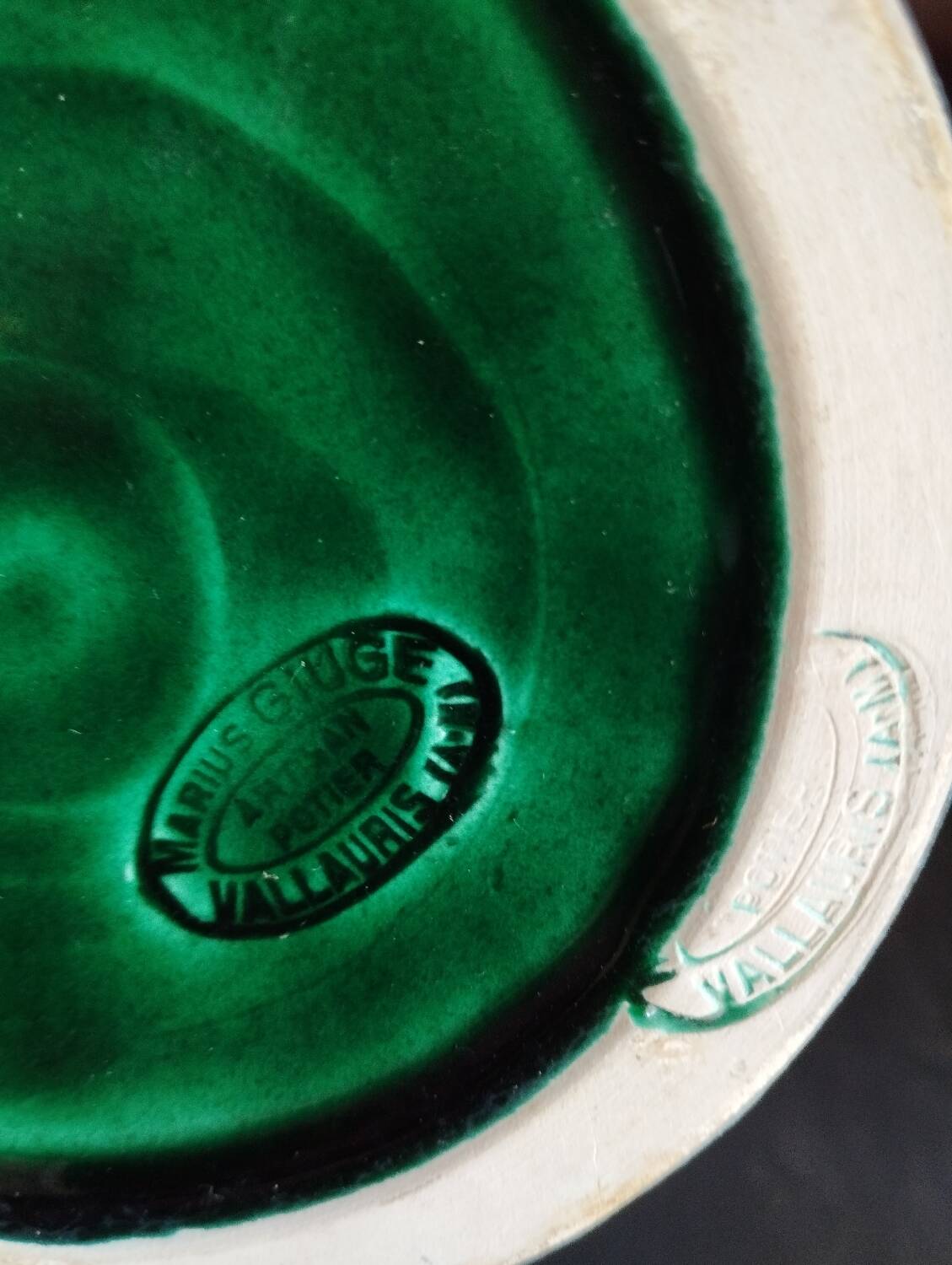 Vallauris ceramic vase signed Marius Giuge