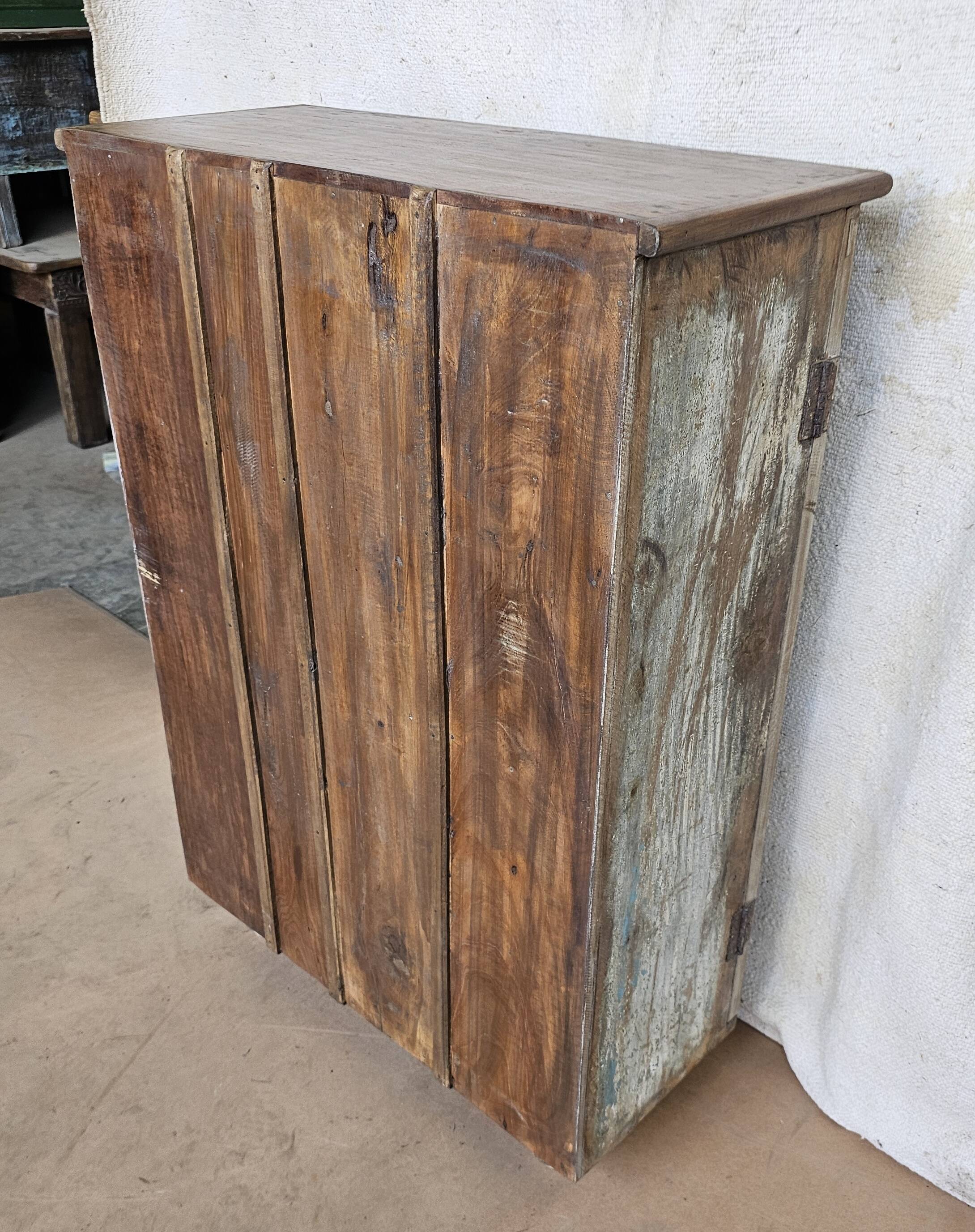 Old Burmese teak display case