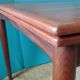 Square table in teak with extensions. Denmark 1960