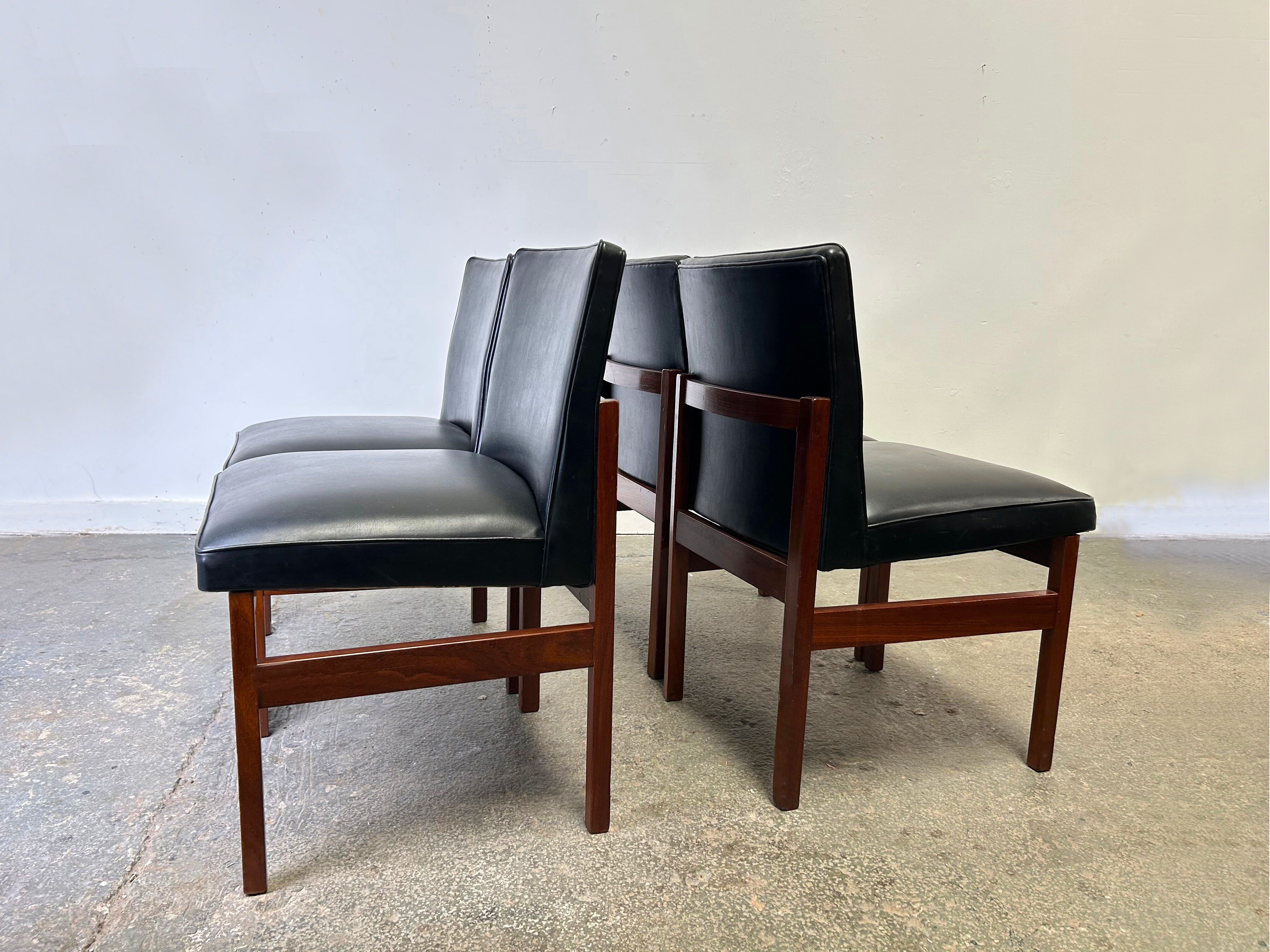 Set of 4 Mid-Century 1960s solid teak dining chairs by Peter Hayward for Va