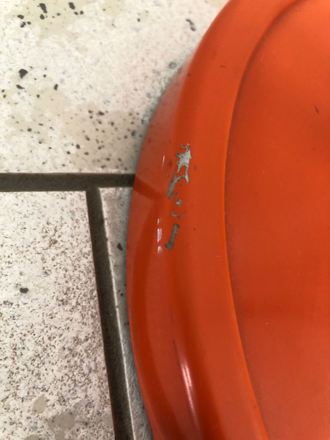 Lampadaire orange de gura leuchten 1960