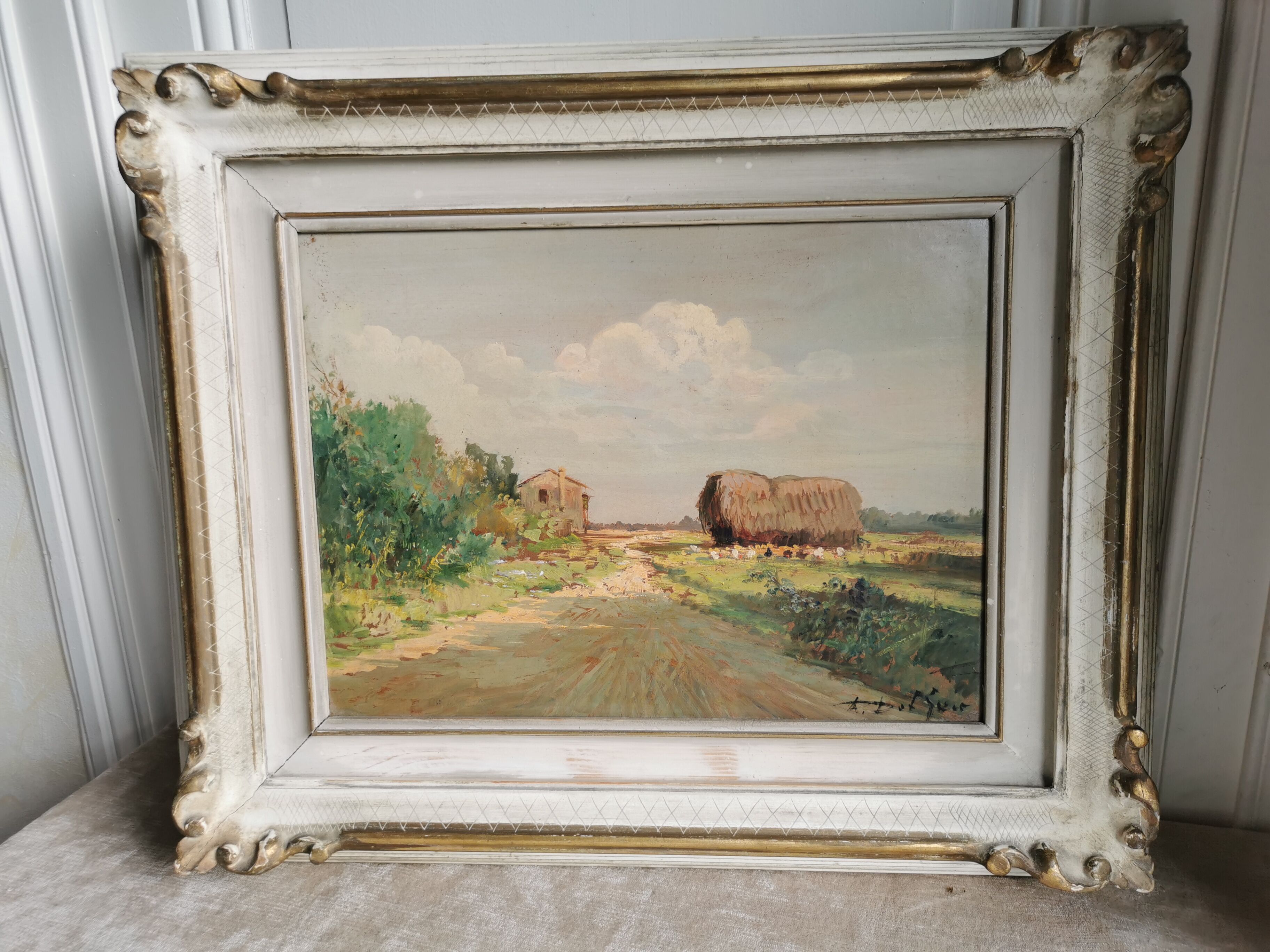 Painting - countryside landscape - mid-XX th century