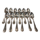12 silver-plated soup spoons, Christofle goldsmith, Spatours model