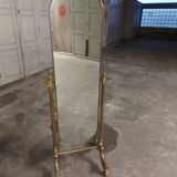 Psyche mirror in vintage gilded bronze