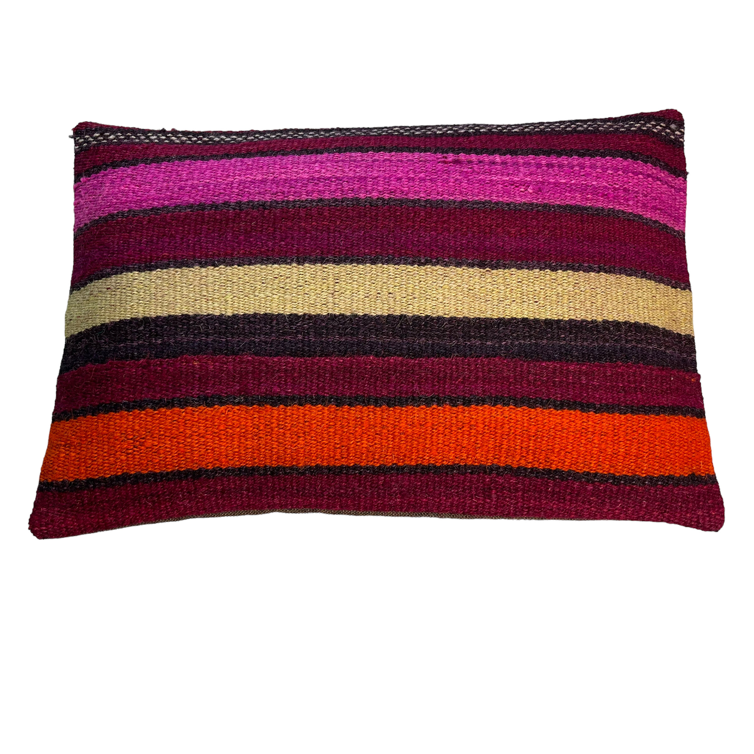 Vintage turkish kilim cushion cover, 30 x 50 cm