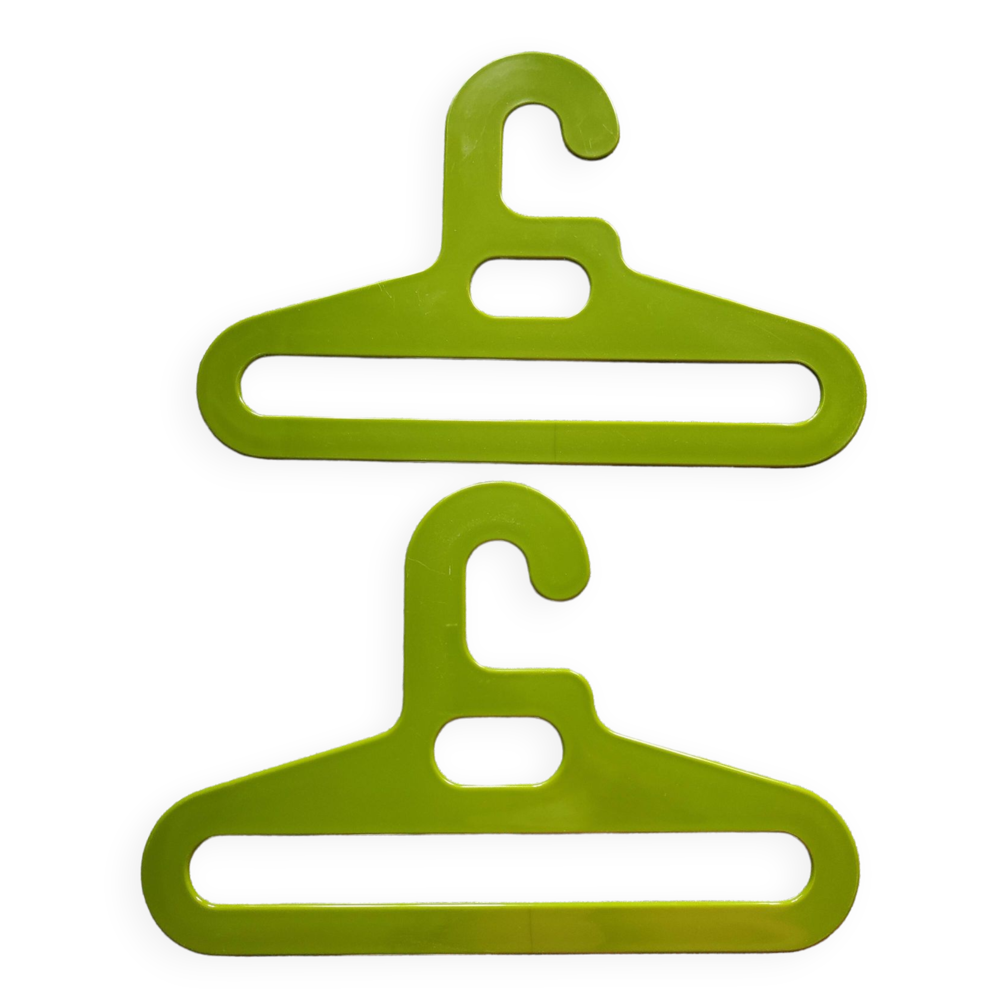 Vintage space age hangers from the 1970s