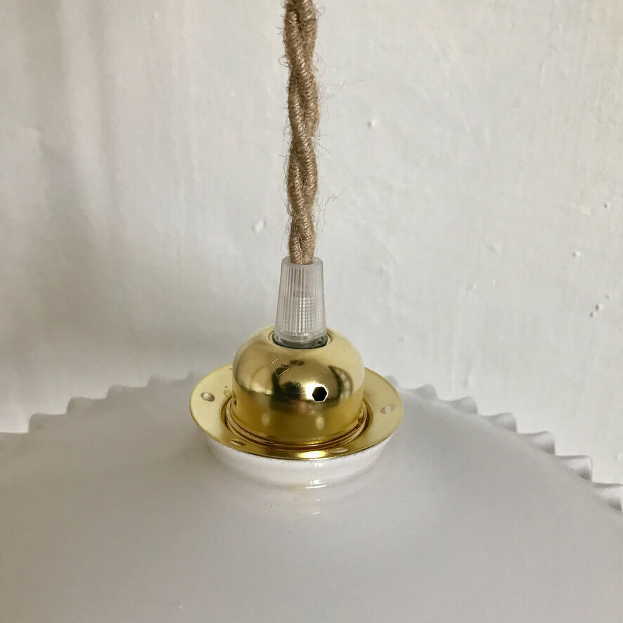 Opaline lace pendant lamp