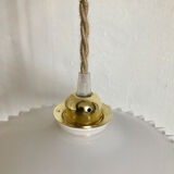 Opaline lace pendant lamp