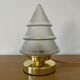 Vintage globe table lamp in frosted glass