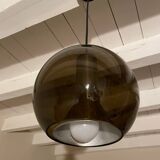 Smoked glass globe pendant lamp by Frank Ligtelijn for Raak
