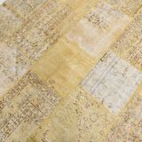 Yellow Mustard Large Vintage Rug, 204x306Cm