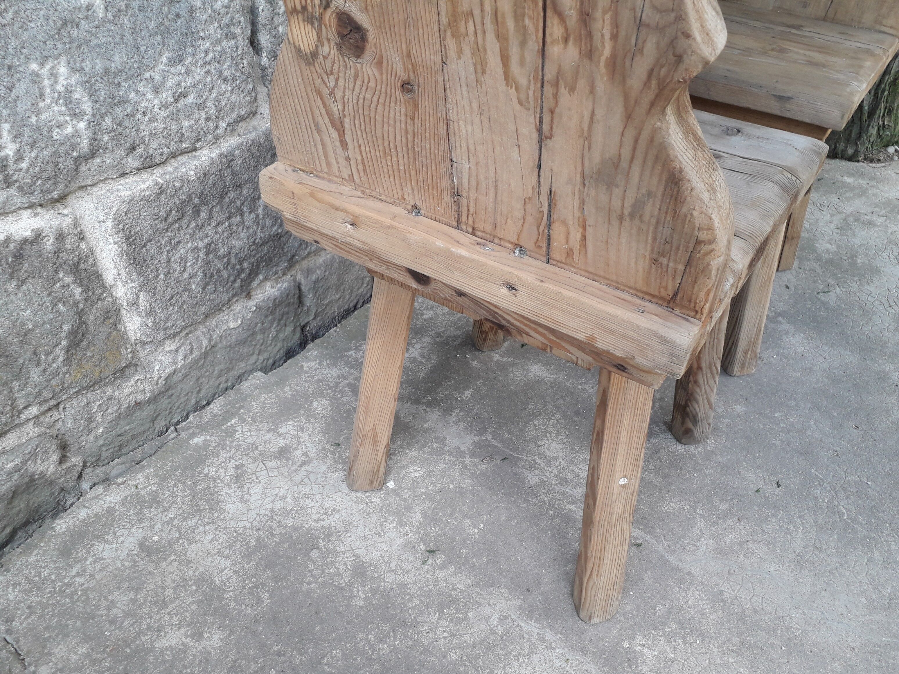 Pair of brutalist chairs