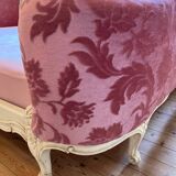 Box spring and headboard Louis XV style basket