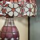 Tiffany-style lamp in mother-of-pearl.