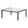 Table basse M1 par Metaform des années 80 en acier inoxydable couleur bronze.