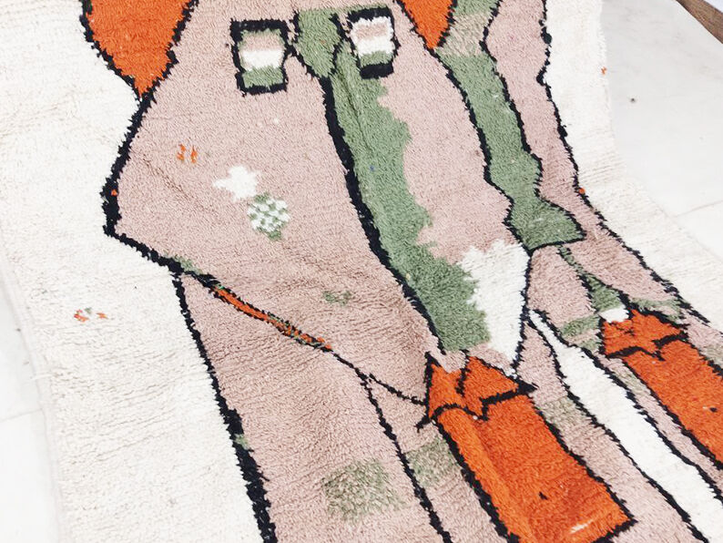 284x150cm moroccan berbere carpet