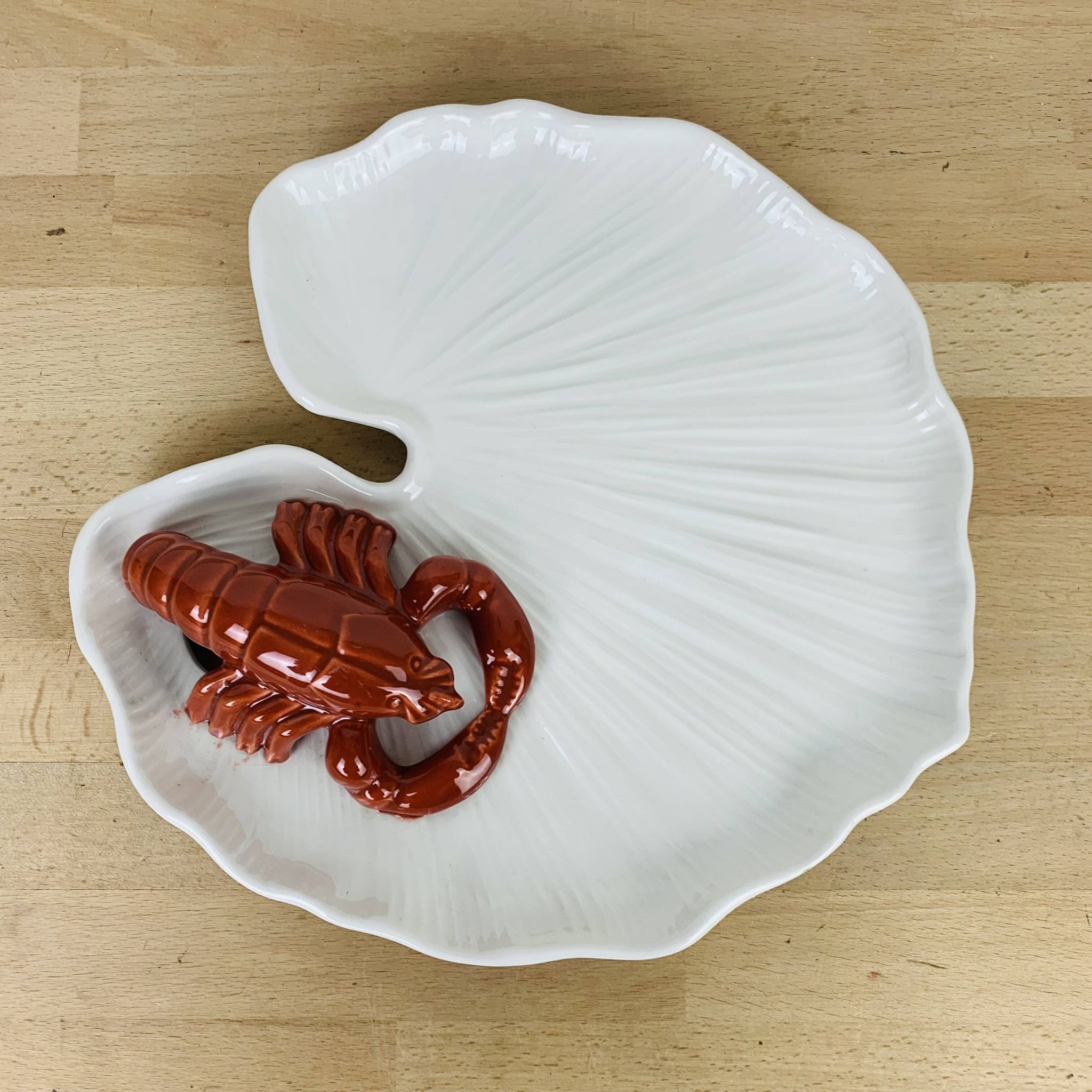 Italian ceramic crayfish dish Baretonni Nove