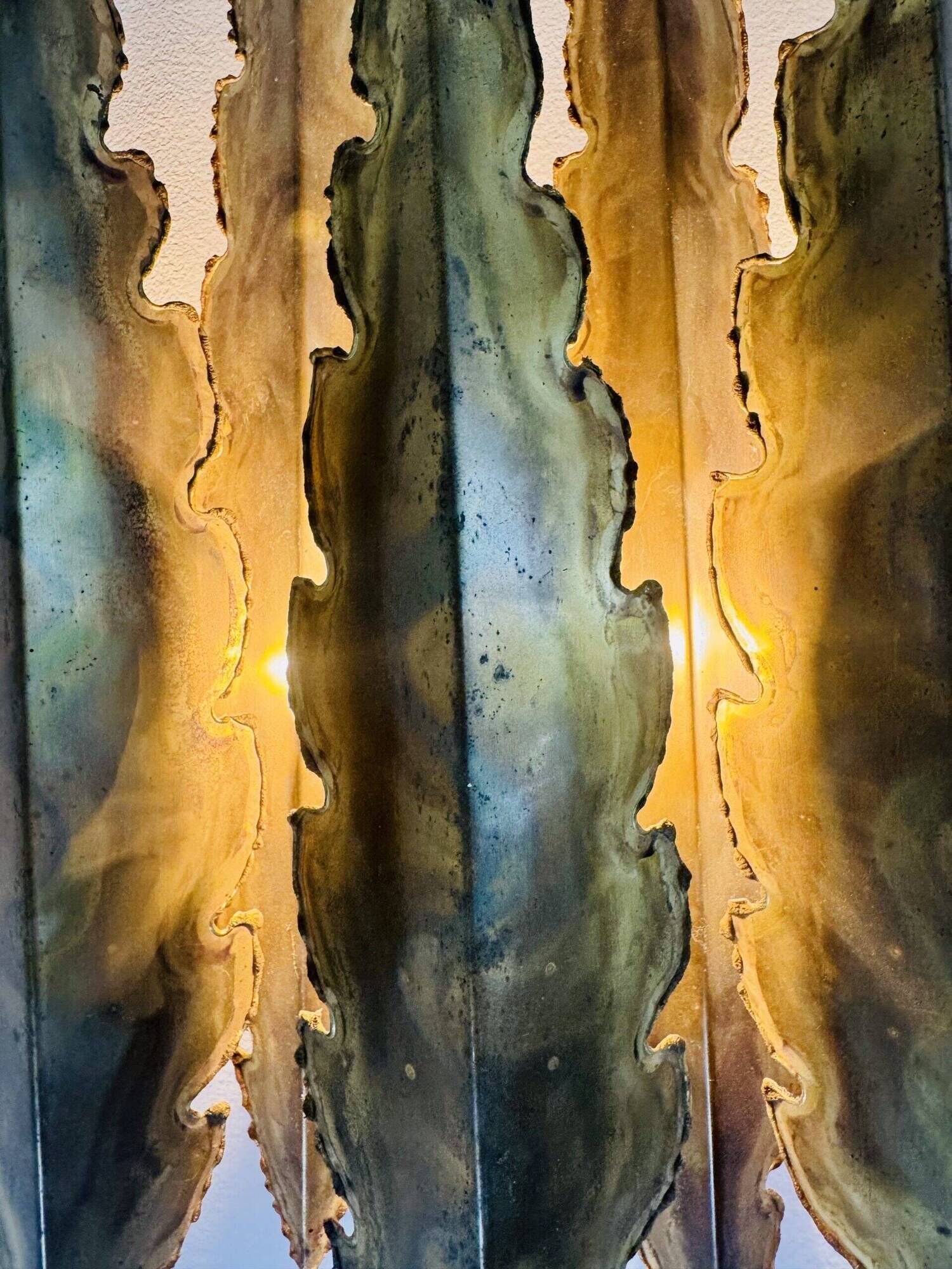 Large Model 5195 Brutalist Wall Light By Svend Aage Holm-Sørensen For Holm-Sørensen & Co, Denmark 1960S