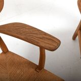 Pair Hans Wegner CH-22 for Carl Hansen & Søn Denmark 1950s