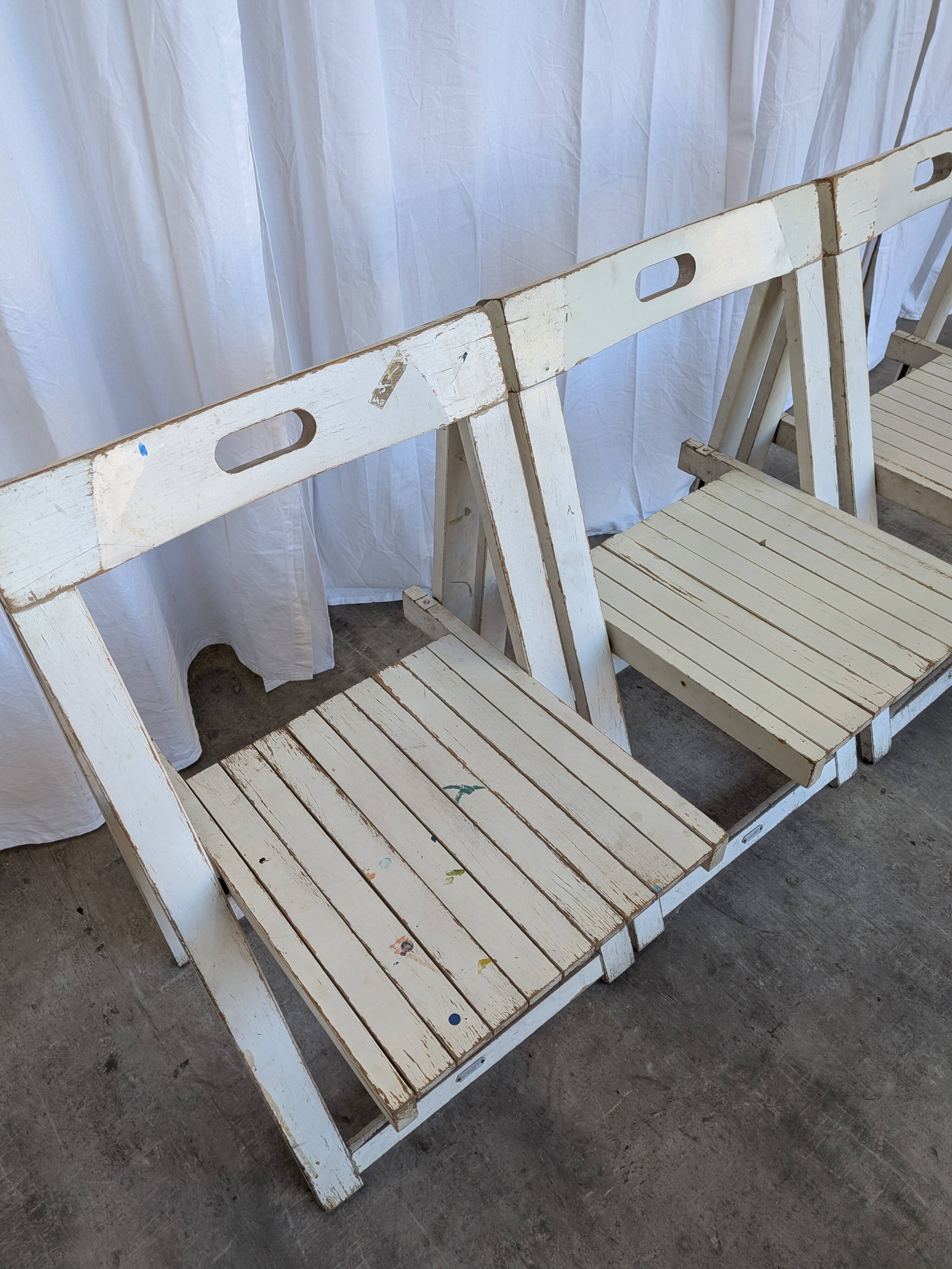 Set of 3 Vintage TRIESTE Foldable Chair by Aldo Jacober, 1970s Mid-Century