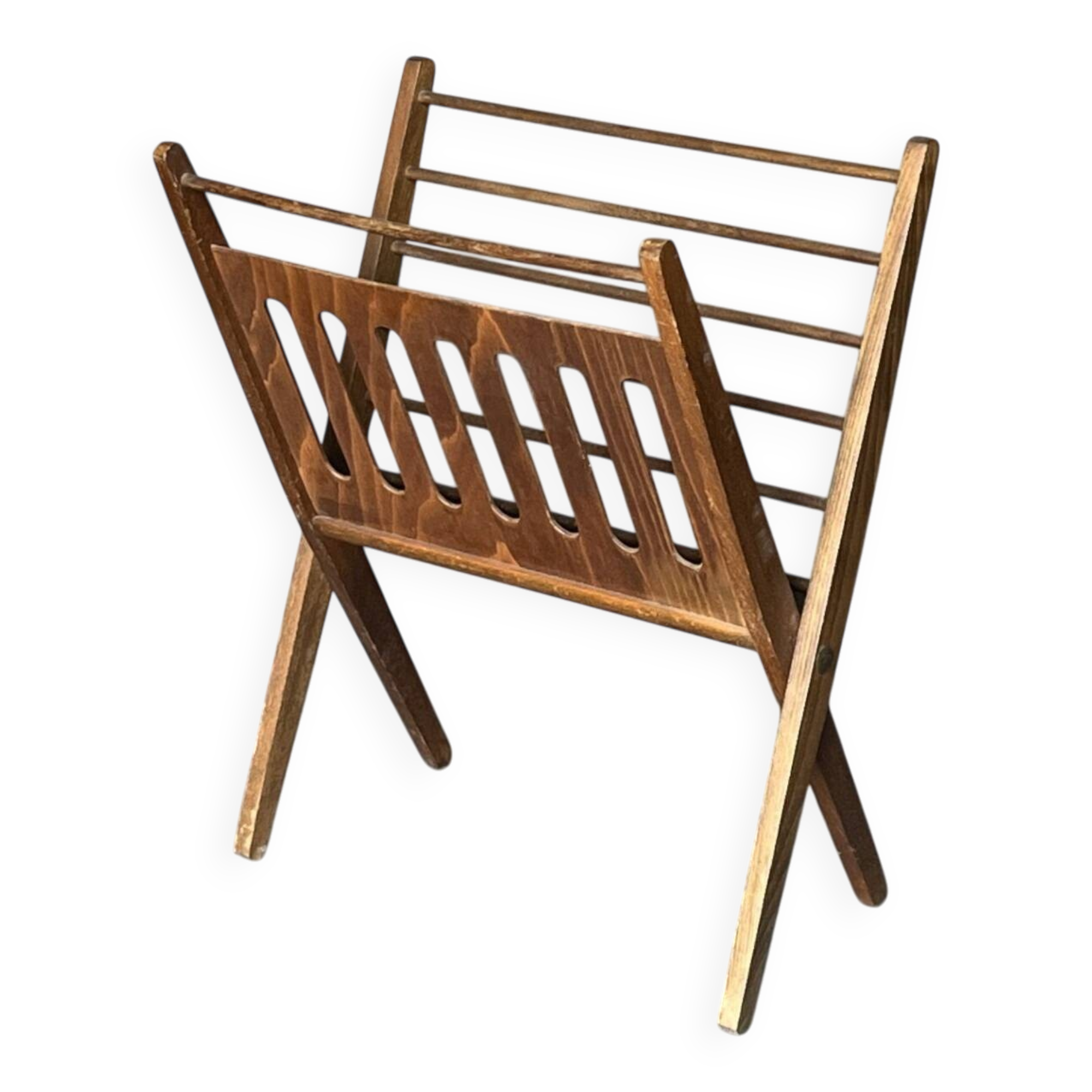 Vintage folding magazine rack by Cees Braakman