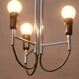 Chrome pendant light, Italian design, 1960s