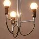 Chrome pendant light, Italian design, 1960s