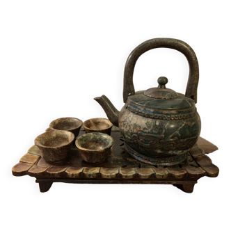 Chinese teapot set with cups