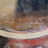 Dish from the Forms series in silver-plated metal by Gio Ponti for Cleto Munari, 1970s.