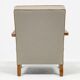 Pair of Art Deco armchairs and two poufs in walnut - 1930-1940