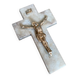Marble and brass crusifix