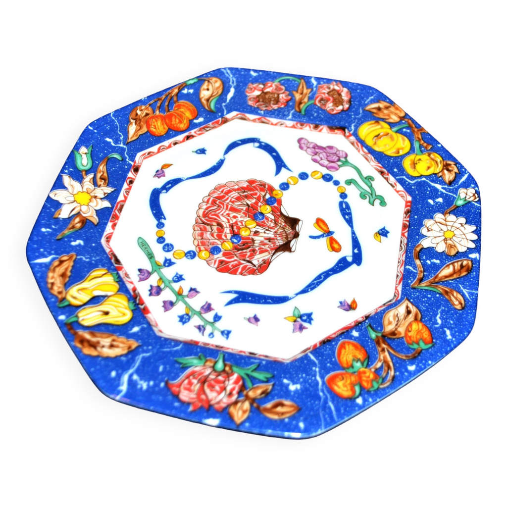 Assiette HERMÈS Millennium "The First Morning Of 2000" - 23 Cm - Poterie Française