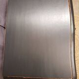 Cherry wood chest of drawers with 5 drawers in aged black.