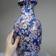 Chinese vase fine porcelain handcrafted enamel "1000 cherry blossoms" vintage
