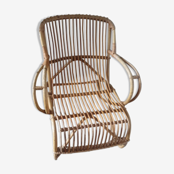 Rattan armchair