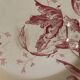 3 plates Terre de Fer Gien model "Tulips"