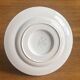 Bowl on plate / sauce boat in Digoin Sarreguemines Mary Lou earthenware.
