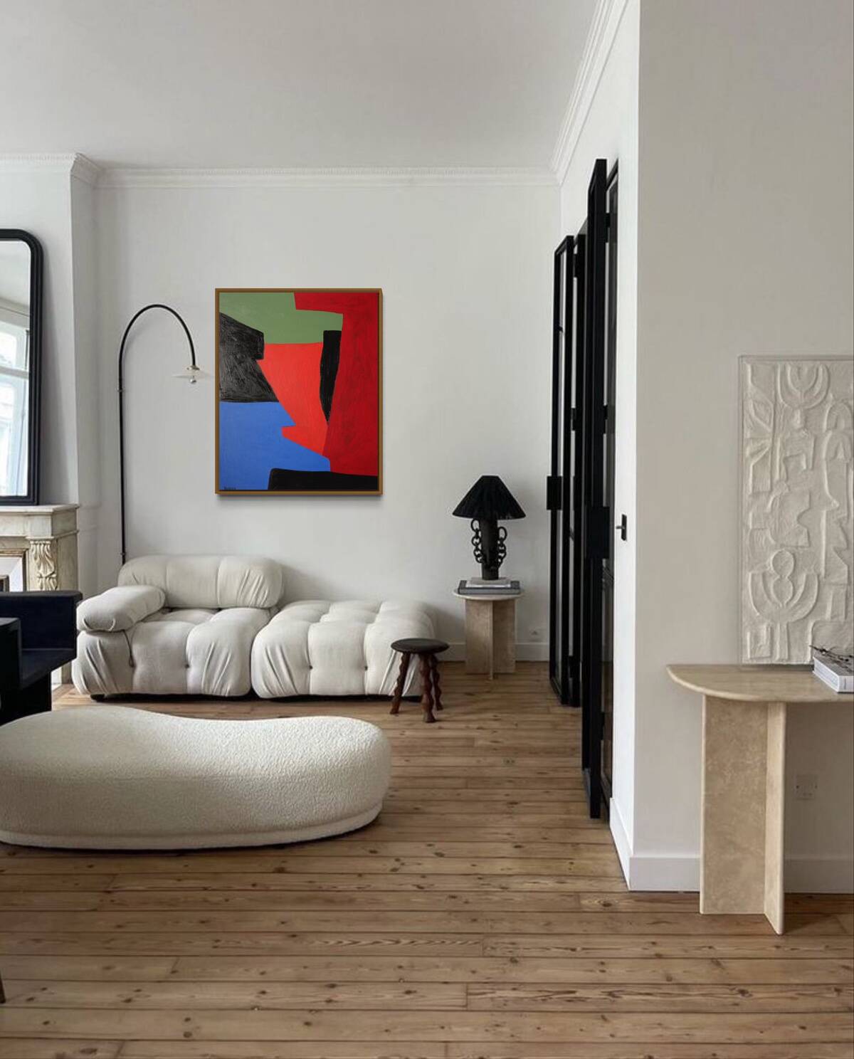 Contemporary minimalist geometric abstract