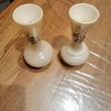 Pair of albatre vases