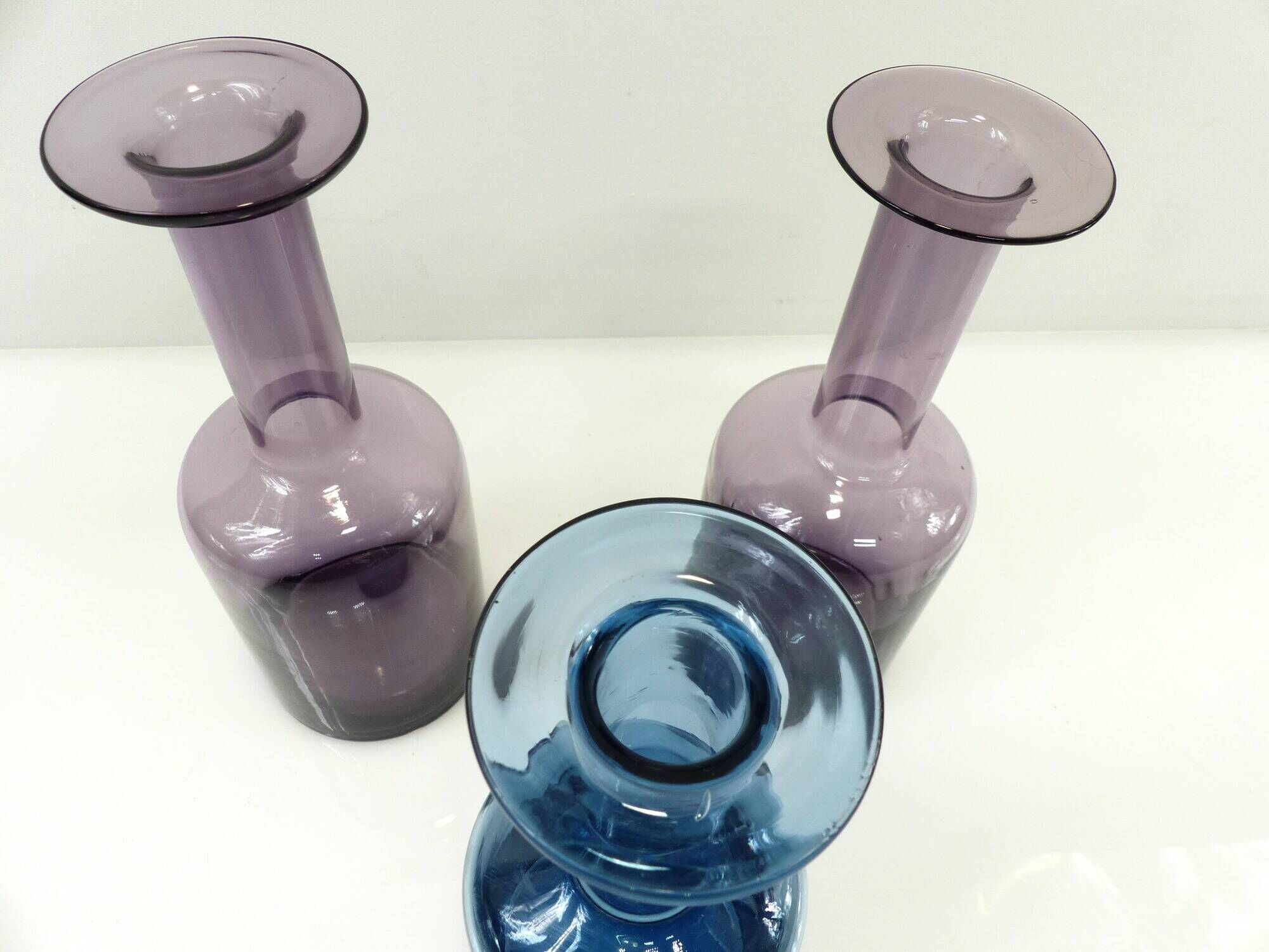 Set of three Gulvvase vases by Otto Brauer for Holmegaard – Denmark